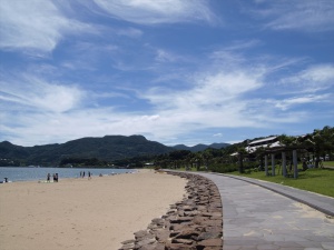 千里ヶ浜海水浴場_海岸線