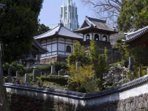 寺院と教会の見える風景_外観