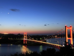 夕方の平戸大橋
